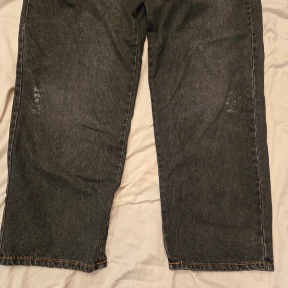 FUBU The Collection Size 36x32 Gray Denim Jeans Y2K Back Pocket Design *read* - Picture 4 of 16
